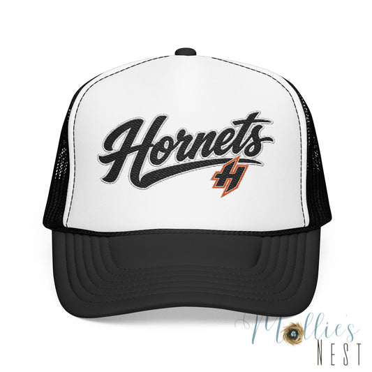 Foam Trucker Hat. Harrisburg Hornets with "H" logo.
