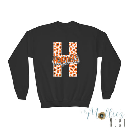 Youth Crewneck Sweatshirt – Harrisburg Hornets Leopard