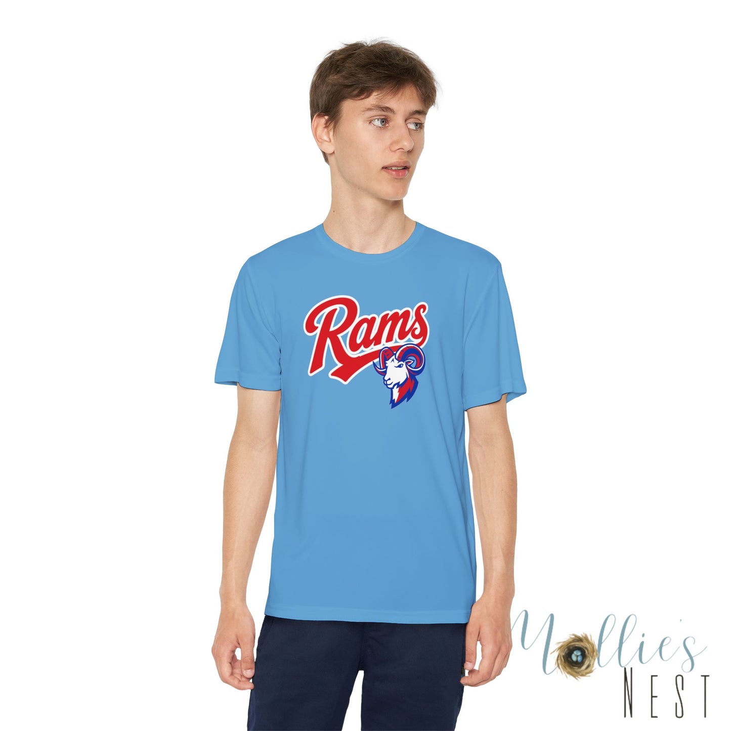 RAMS Youth Drifit — Paragould Rams Script Logo Team Shirt