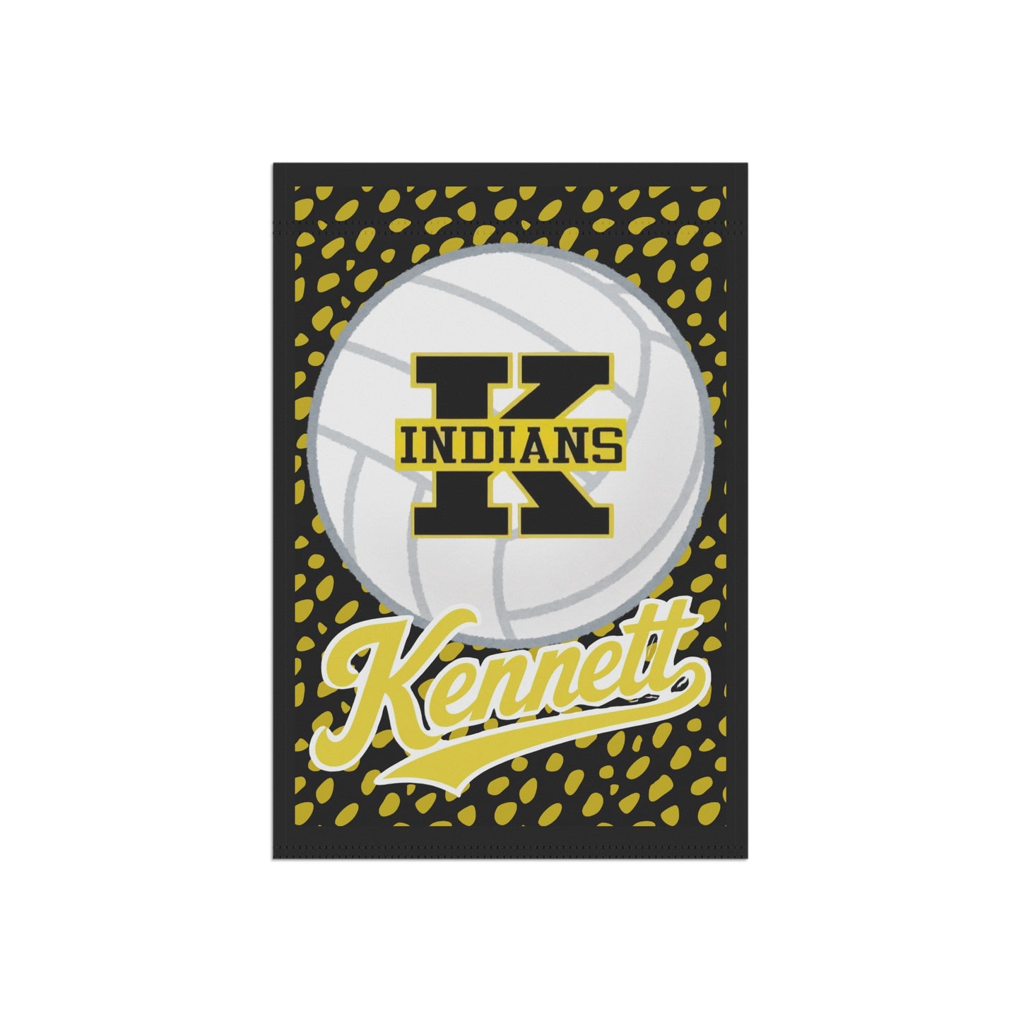 Kennett Indians Volleyball Garden Flag - School Spirit House Banner