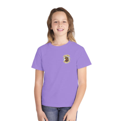 Youth — Yellow Jackets Mascot 2026 School Spirit Shirt. Comfort Colors