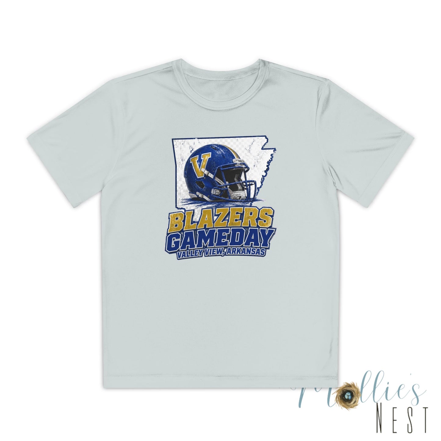 Youth Blazers DRIFIT Gameday Tee – Team Helmet Arkansas Football Shirt