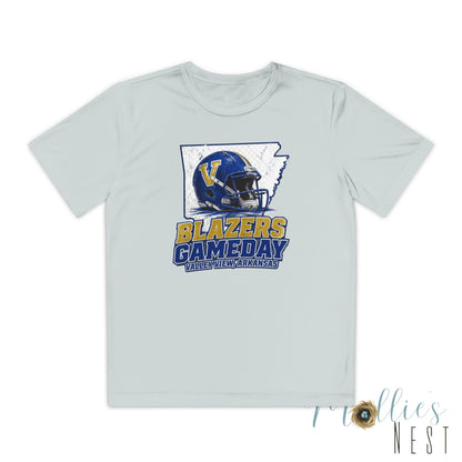 Youth Blazers DRIFIT Gameday Tee – Team Helmet Arkansas Football Shirt