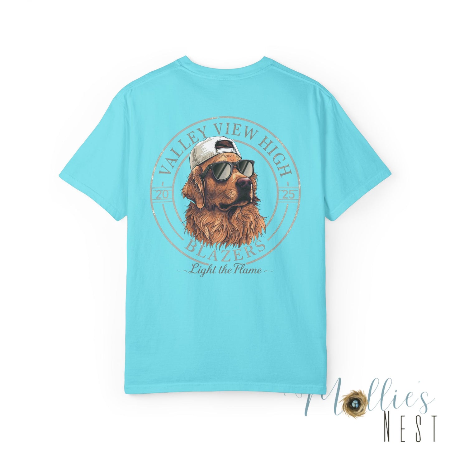 Valley View Blazers. Dog with sunglasses graphic shirt
