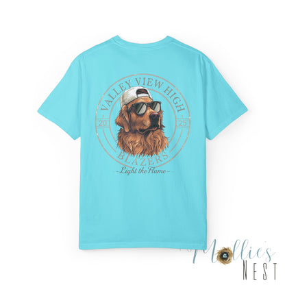 Valley View Blazers. Dog with sunglasses graphic shirt