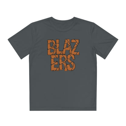 Youth Competitor Tee. Basketball Font Blazer