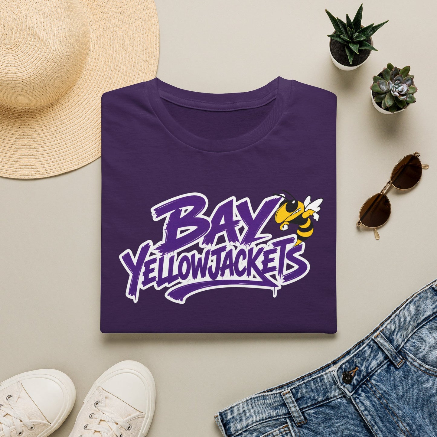 ADULT. Bay Yellowjackets T-Shirt — Mascot Tee
