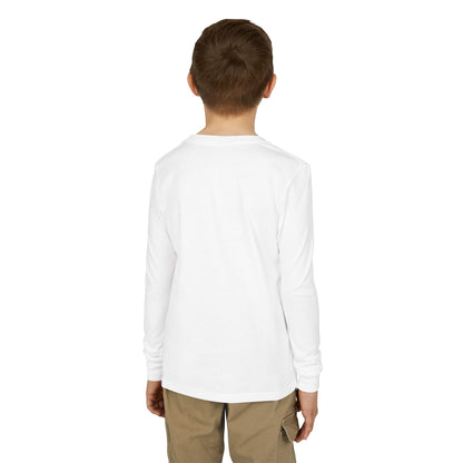 Youth Long Sleeve Tee — Blazers Flaming Football Helmet Graphic