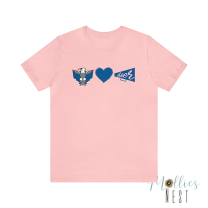 cross County Cheer Jersey Short Sleeve Tee