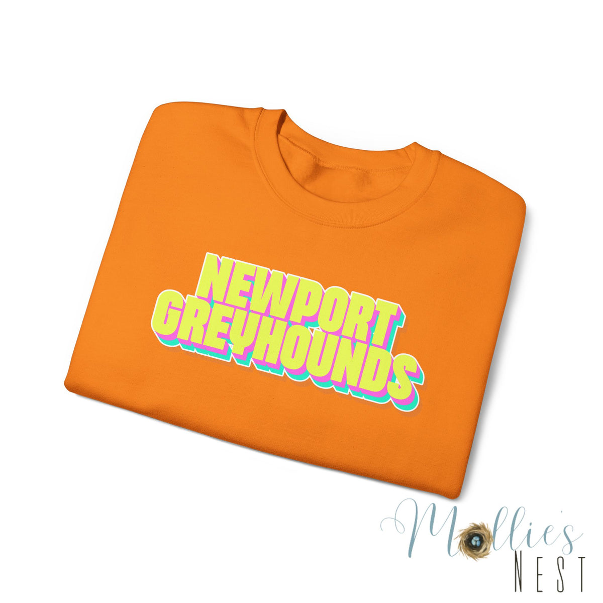 Adult. Newport Greyhounds. NEON sweatshirt