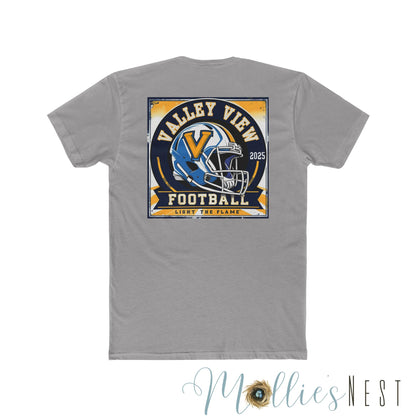 Valley View Football Unisex Cotton Crew Tee, Sports Tee, School Spirit Shirt, Game Day Apparel, Football Fan Wear
