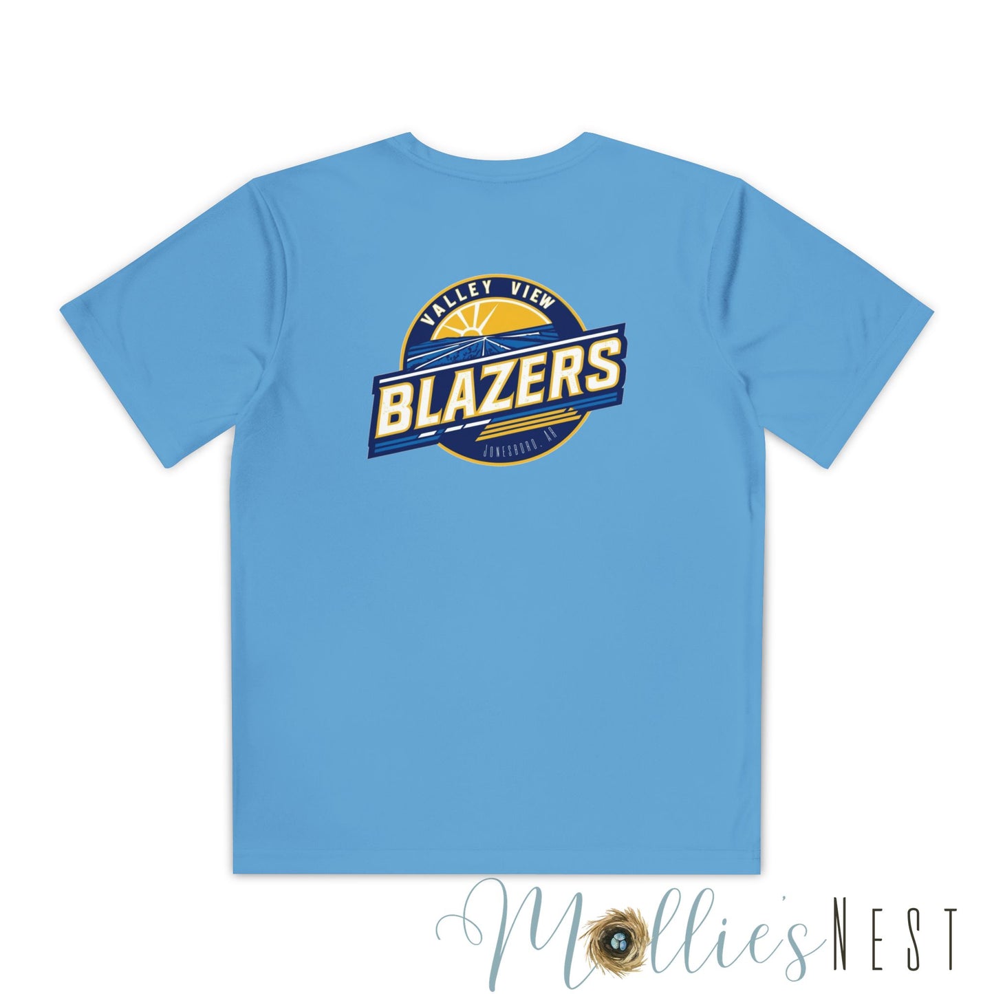 Youth Sports Tee - Valley View Blazers, Athletic Shirt, Team Apparel- Front/Back design - June 2025