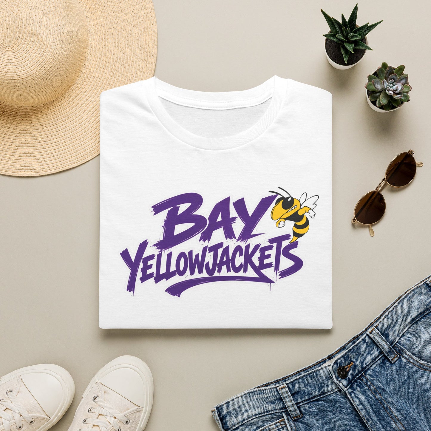 ADULT. Bay Yellowjackets T-Shirt — Mascot Tee
