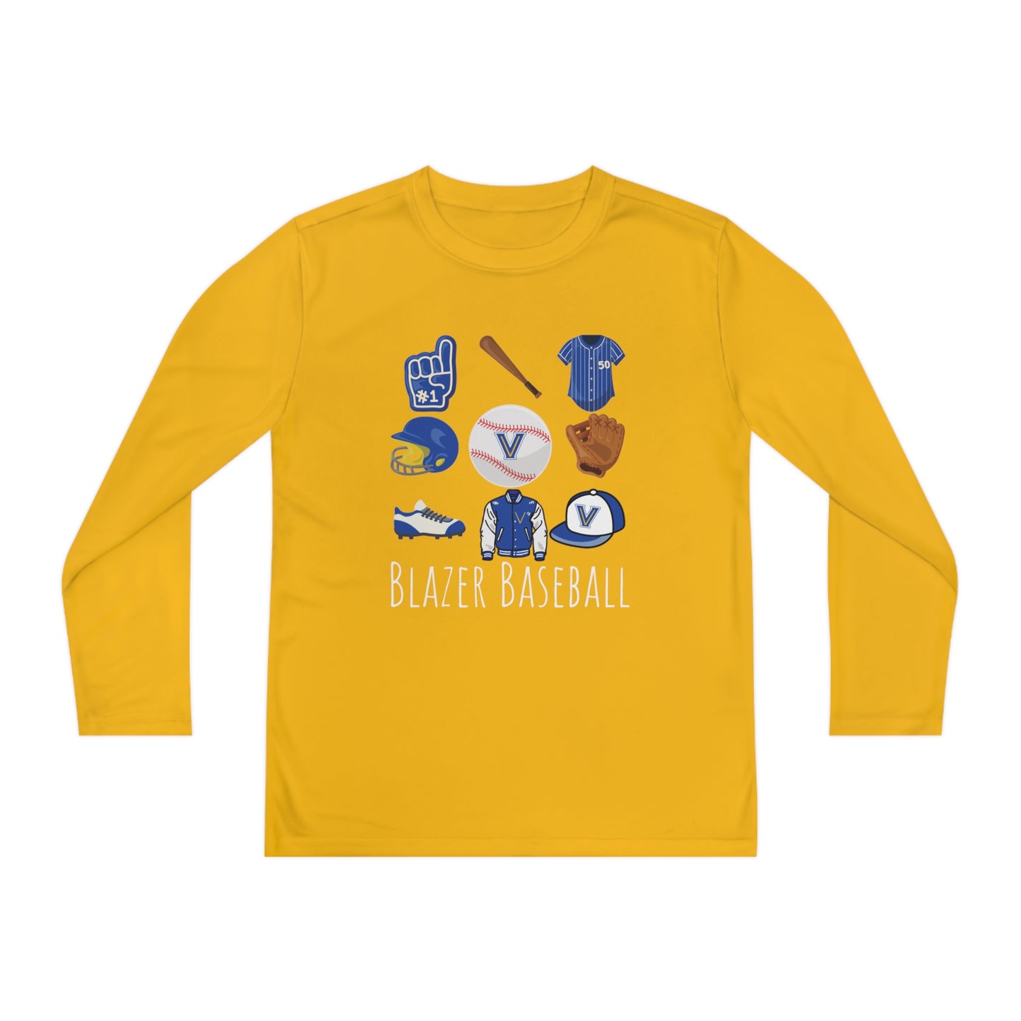 Blazer Baseball Youth Long Sleeve Competitor Tee