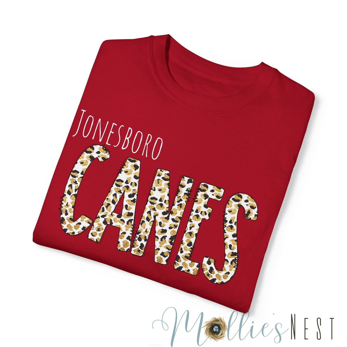 Jonesboro. Canes Leopard Garment-Dyed T-shirt