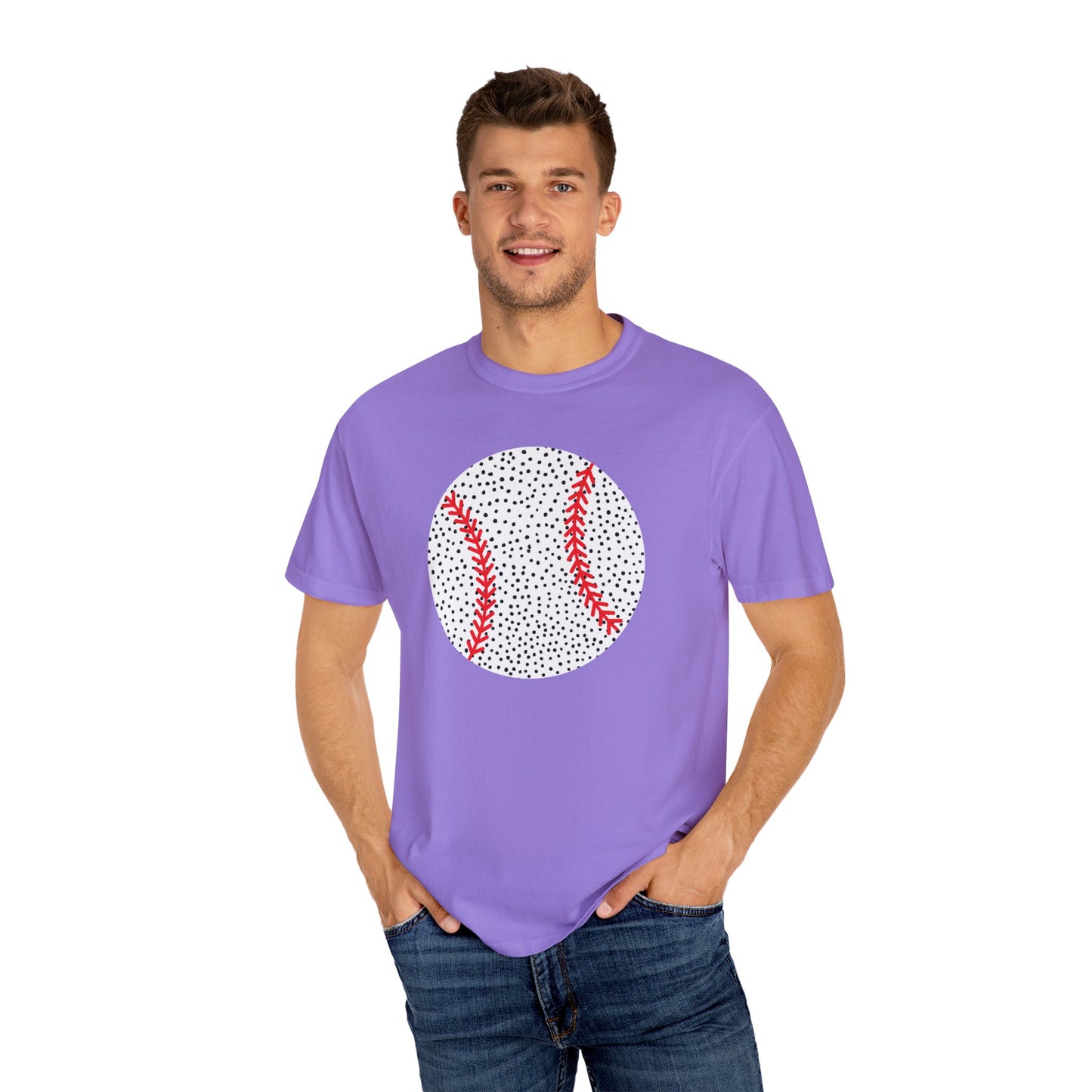 Baseball. Spotted Garment-Dyed T-shirt