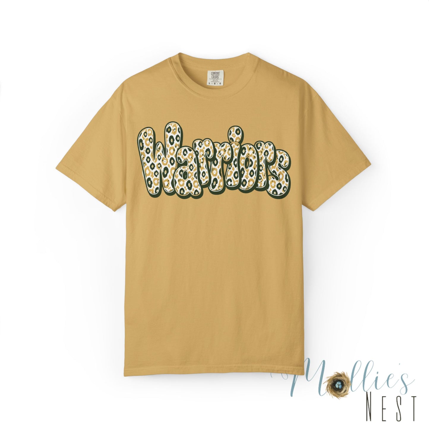 Warriors Leopard Script T-Shirt
