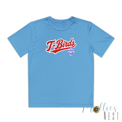 DeSoto. Thunderbirds Youth Drifit — Script Logo Team Shirt