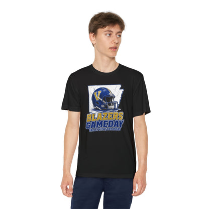 Youth Blazers DRIFIT Gameday Tee – Team Helmet Arkansas Football Shirt