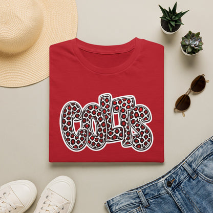 Adult. 'COLTS' Leopard Print Graphic Tee