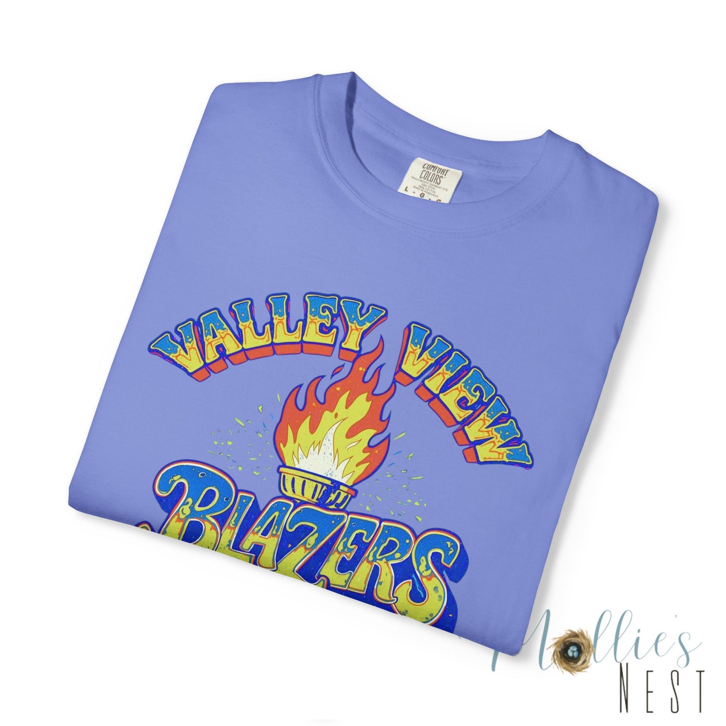 Valley View Blazers RETRO Torch Unisex Garment-Dyed T-Shirt - Comfort Colors