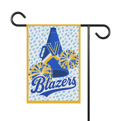 Blazers Pom Yard Flag — Pom Pom Megaphone Team Spirit House Banner