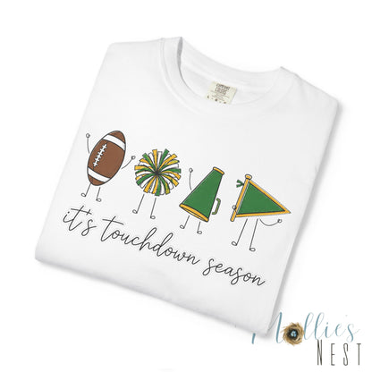 Touchdown Season (Green/Yellow)  T-shirt — Football Friends Graphic