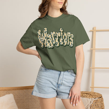 Warriors Leopard Script T-Shirt