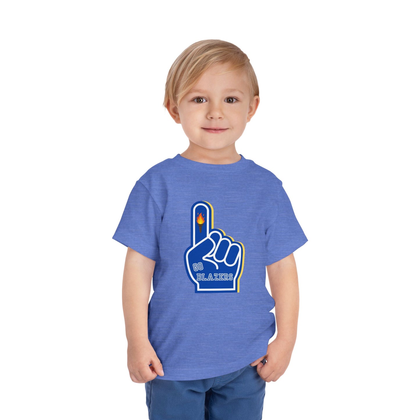 Toddler Blazer Foam Finger. Short Sleeve Tee