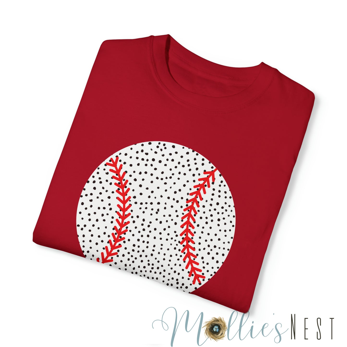 Baseball. Spotted Garment-Dyed T-shirt