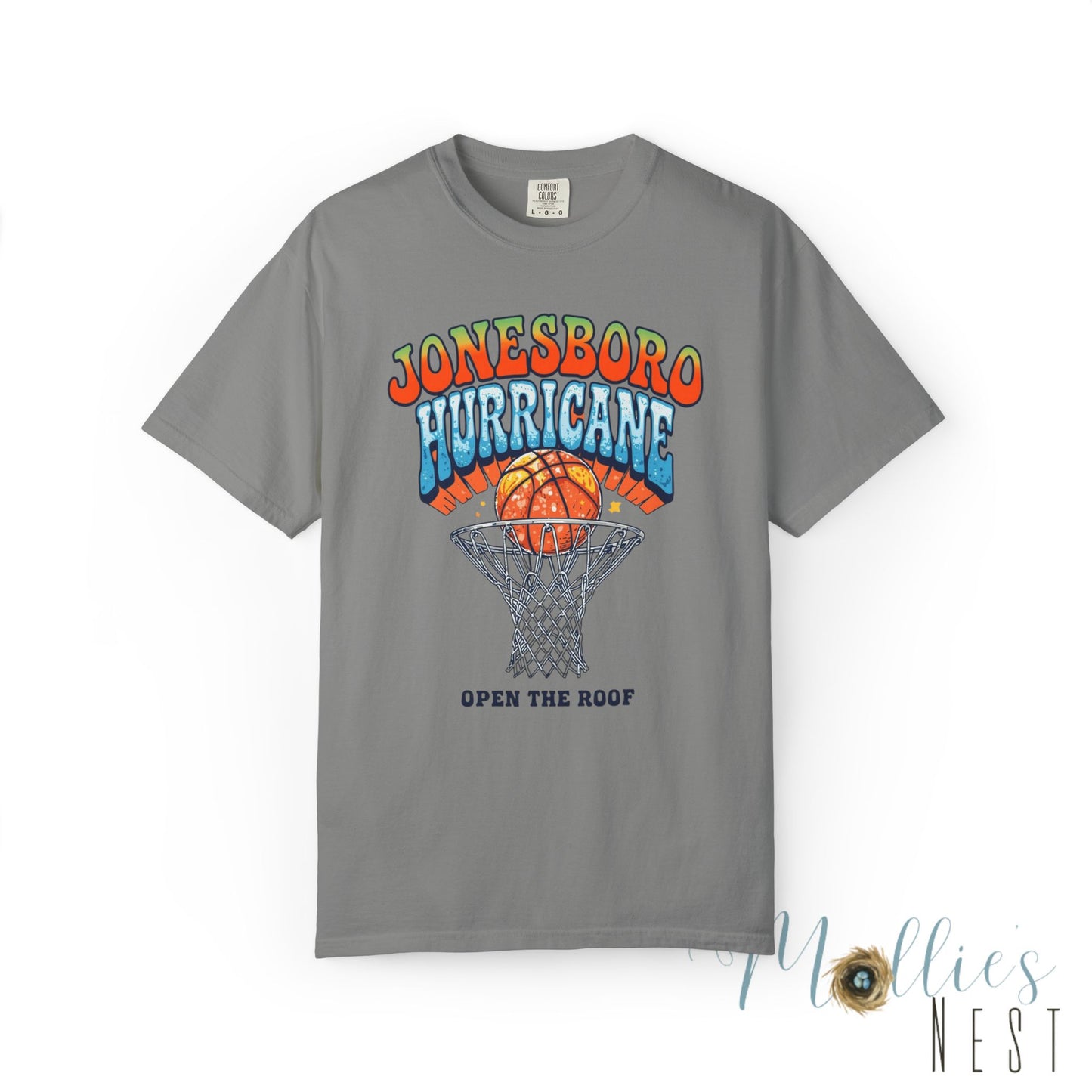 Retro Basketball Unisex T-Shirt Jonesboro Hurricane. ADULT