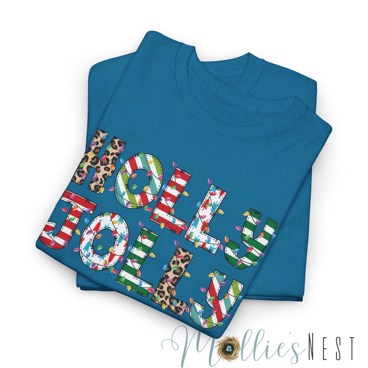 Holly Jolly.  Heavy Cotton Tee