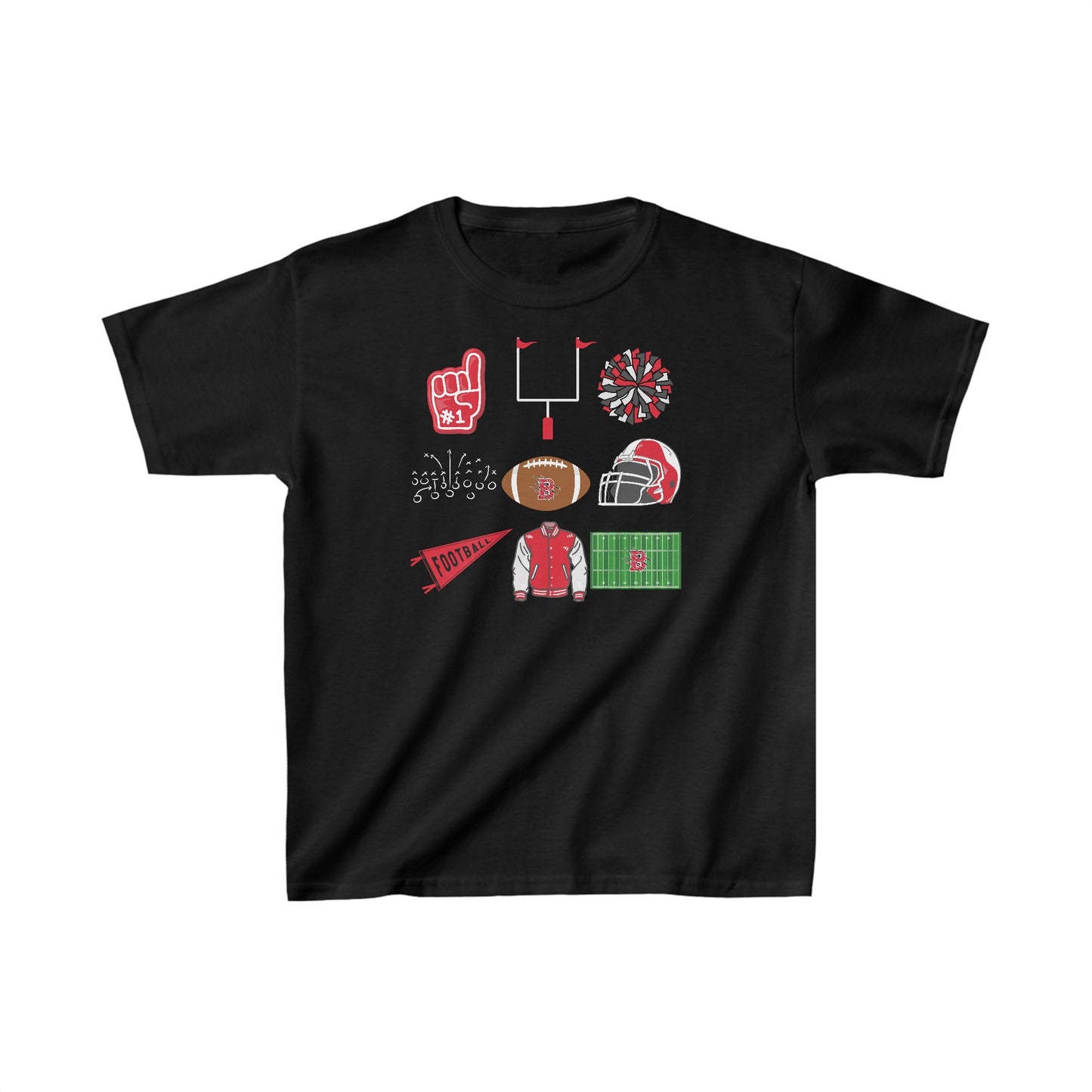 Brookland Football. Kids Heavy Cotton™ Tee