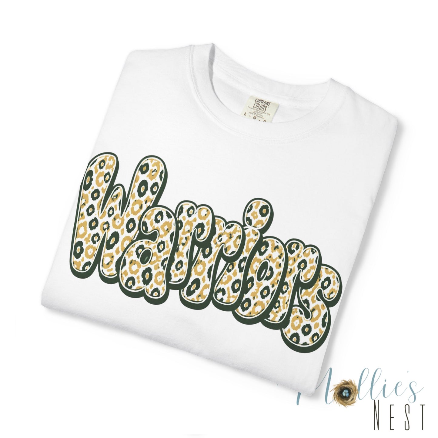 Warriors Leopard Script T-Shirt
