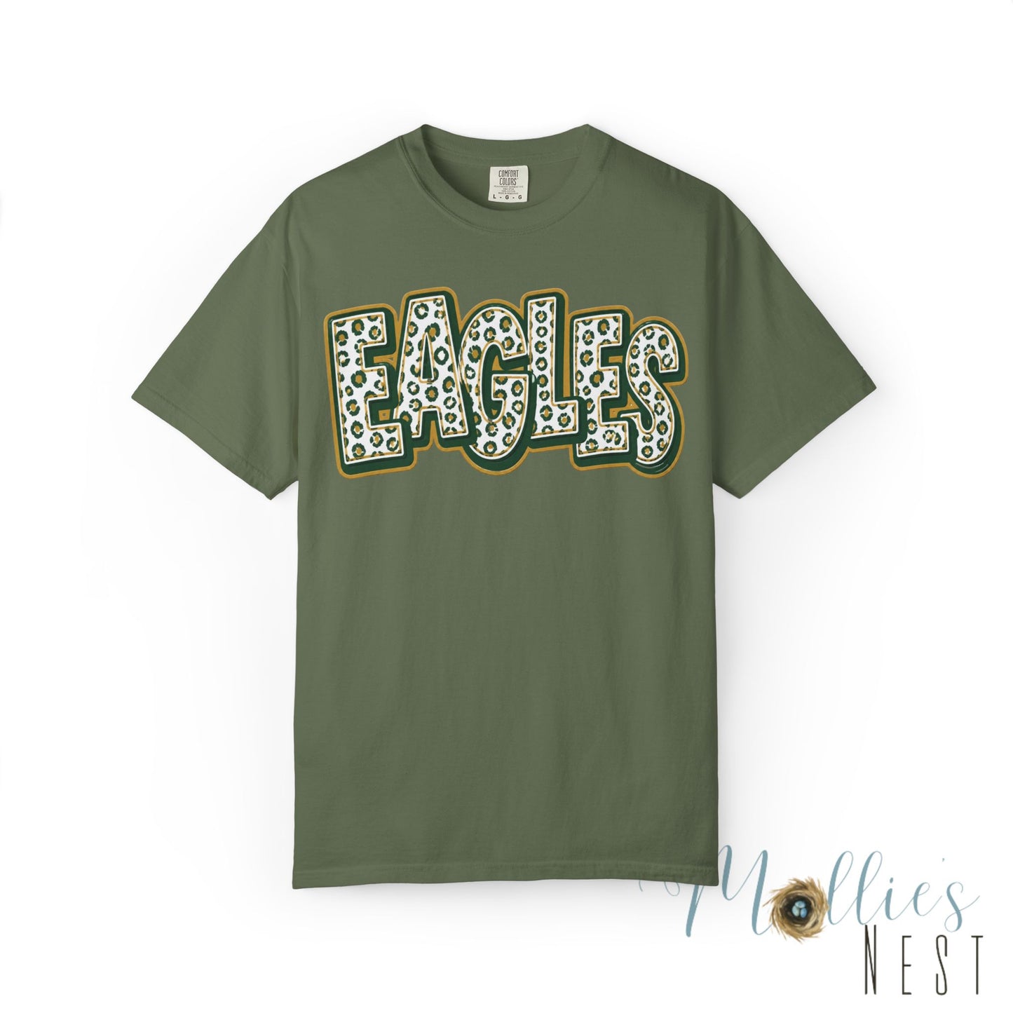Greene County Tech. Eagles Leopard Print Graphic T-Shirt - ADULT