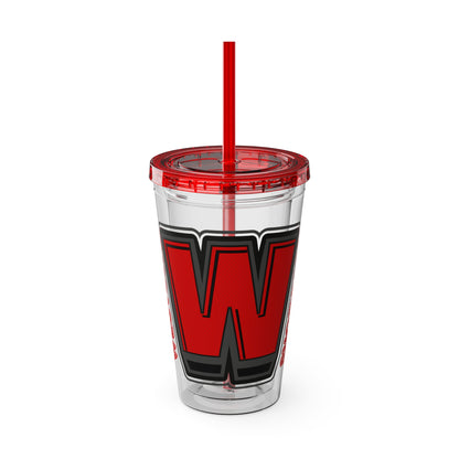 Westside Sunsplash Tumbler with Straw, 16oz