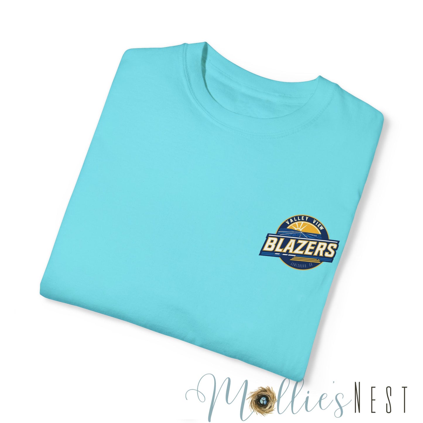 Unisex Garment-Dyed T-shirt. Valley View Blazers - CUSTOM Design. June 2025