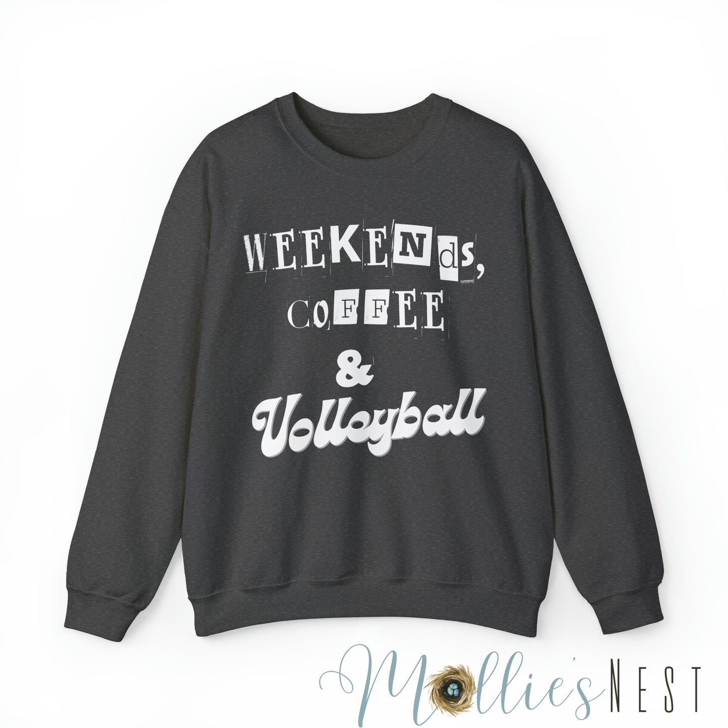 Volleyball Unisex Heavy Blend™ Crewneck Sweatshirt