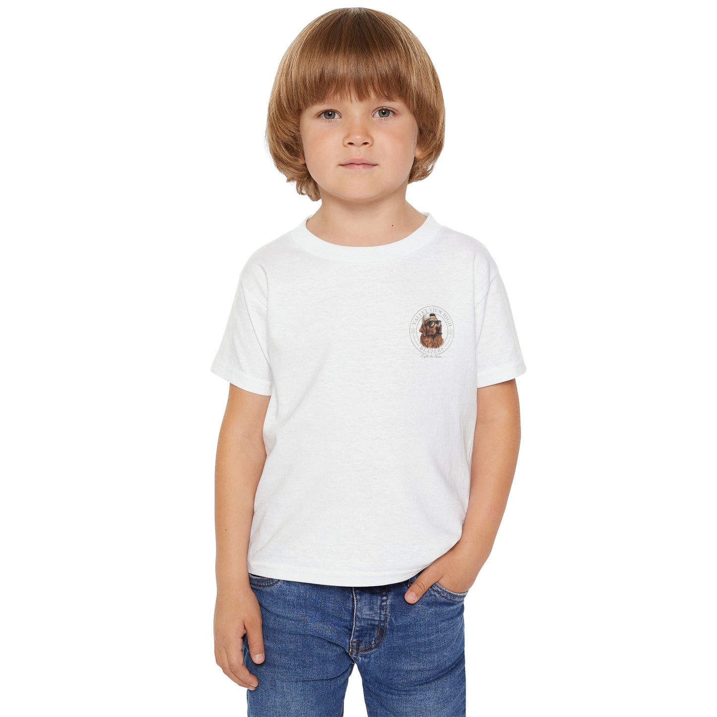 Valley View Blazers. Dog Graphic Toddler T-Shirt (2-sided design)