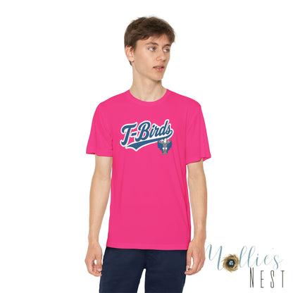 Cross County. Thunderbirds Youth Drifit — Script Logo Team Shirt
