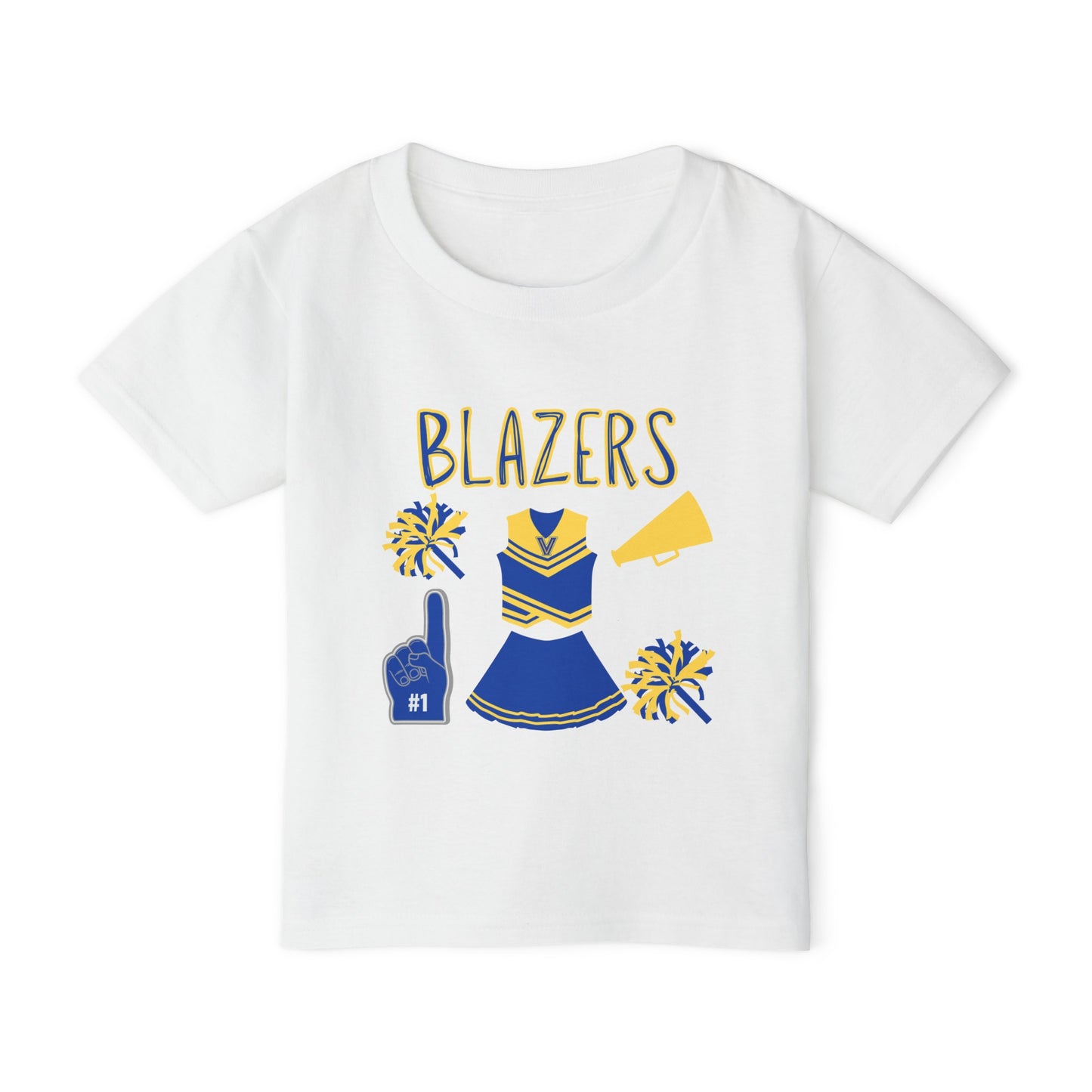 Blazers Cheer. Heavy Cotton™ Toddler T-shirt