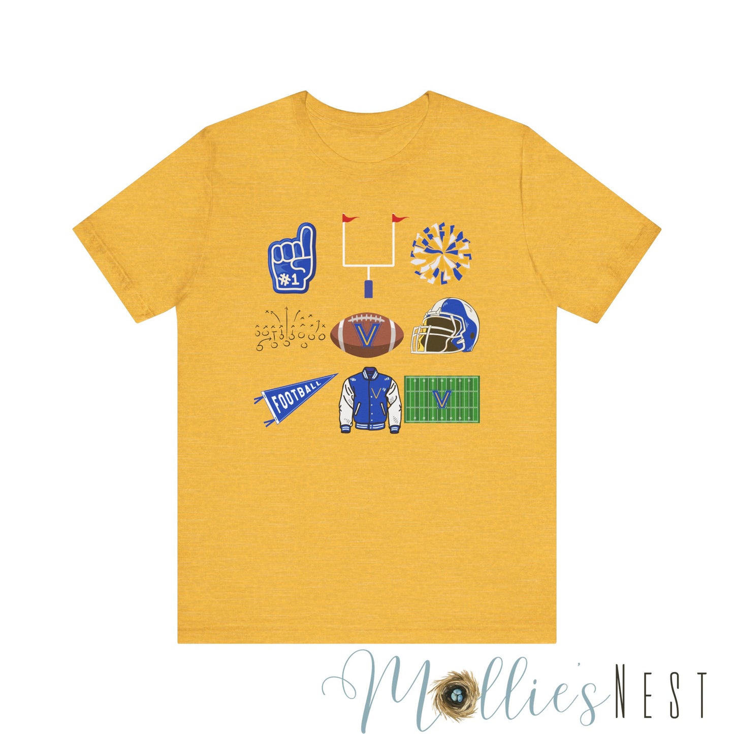 Football. Valley View. Jersey Short Sleeve Tee