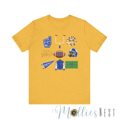 Football. Valley View. Jersey Short Sleeve Tee