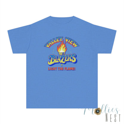 Valley View RETRO Torch Blazers Youth Tee – Light the Flame!
