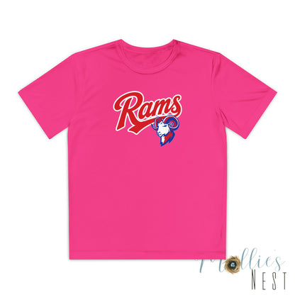 RAMS Youth Drifit — Paragould Rams Script Logo Team Shirt