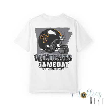 Trumann Wildcats Gameday Football T-Shirt — Arkansas Helmet Tee