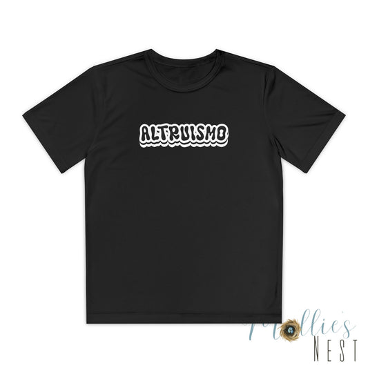 Altruismo YOUTH DRIFIT — Youth Short Sleeve Shirt with 'ALTRUISMO' Print