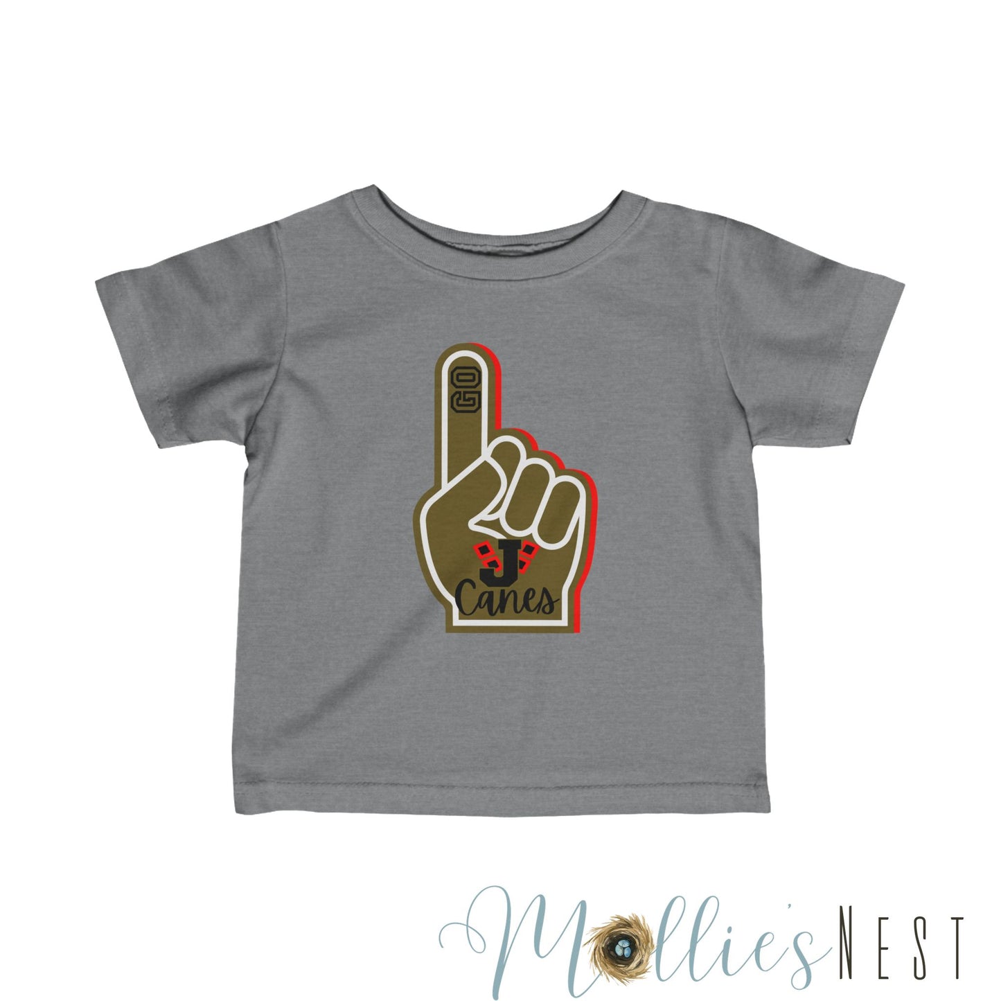 Infant Jonesboro Foam Finger. Fine Jersey Tee