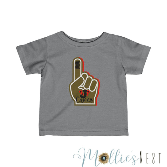 Infant Jonesboro Foam Finger. Fine Jersey Tee