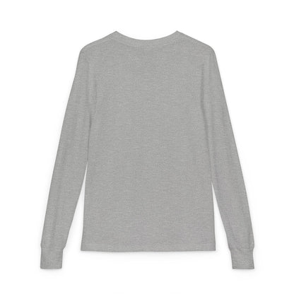 Youth Long Sleeve Tee — Blazers Flaming Football Helmet Graphic
